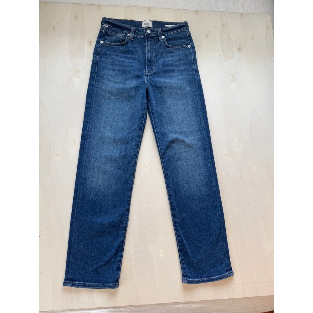 Citizens of Humanity Caia High Rise Straight Leg Jeans Indigo Blue Size 25